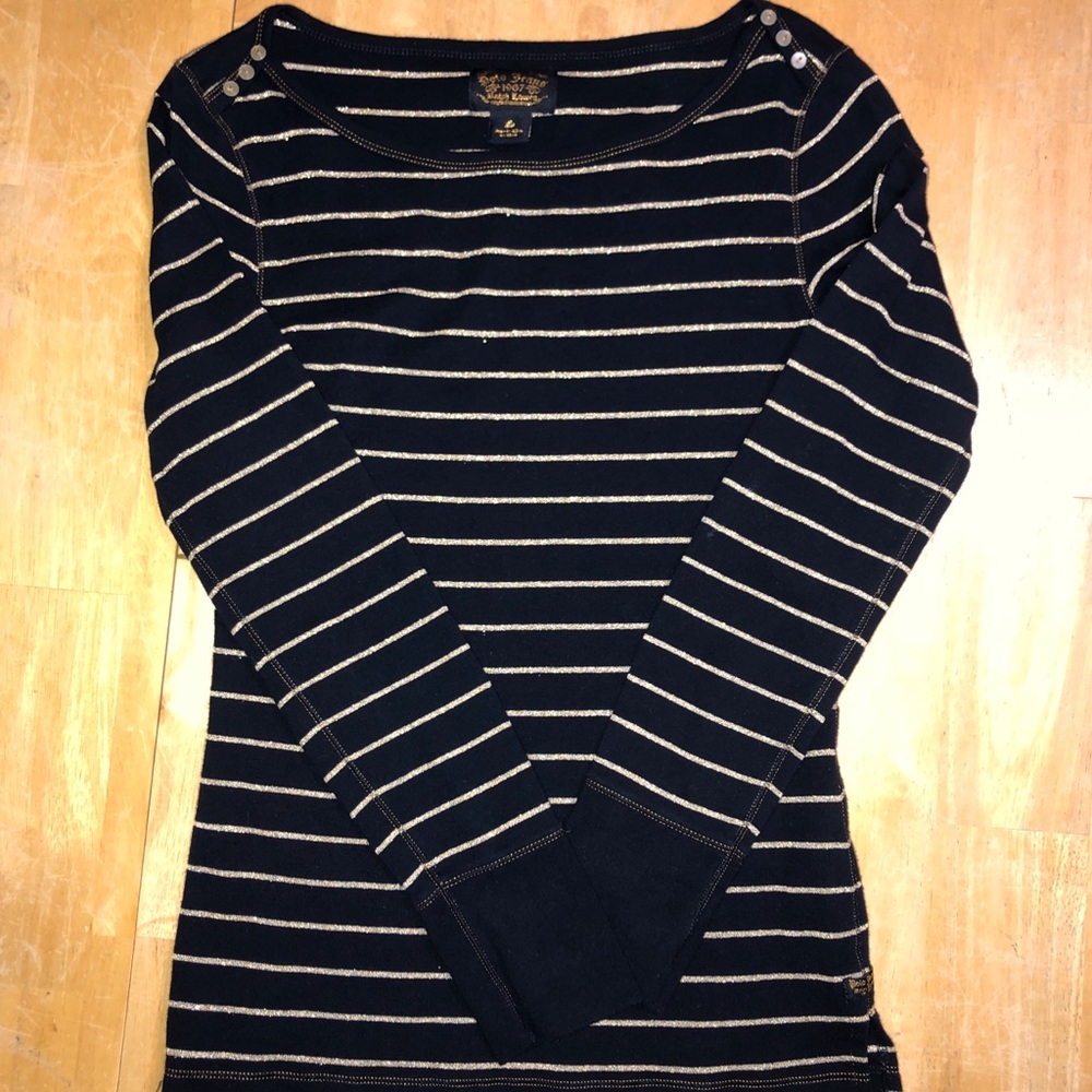 Polo Jeans Boat Neck Long Sleeve Shirt S